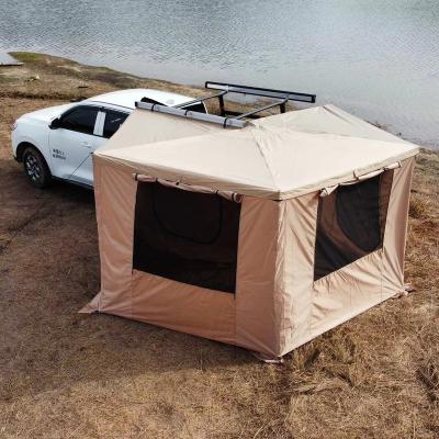 China Factory Wholesale 2023 Model Car Tent Straight Tying Type The Latest 270 Degree Hot Sale 4x4 Car Roof Tent Offroad Camping Tent for sale