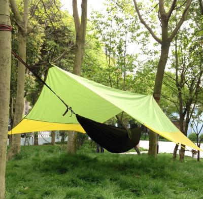 China Extended Type Explorinfo Camping 210T Ripstop Outdoor Waterproof Nylon Shelter Tent Sunshade Cover Hammock Tend Rain Fly Nylon Camping Tarp for sale