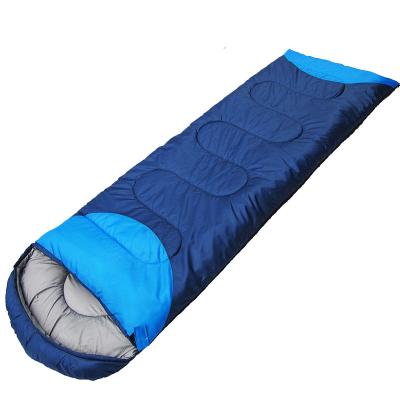 China Custom Envelope Type Outdoor Camping Hiking Envelope Cotton Sleeping Bags 190T Ultralight Survival Waterproof Sleeping Bag for sale