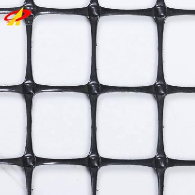 China Lightweight Hot Sale High Tensile PP Biaxial Plastic Geogrid Road Reinforcement for sale