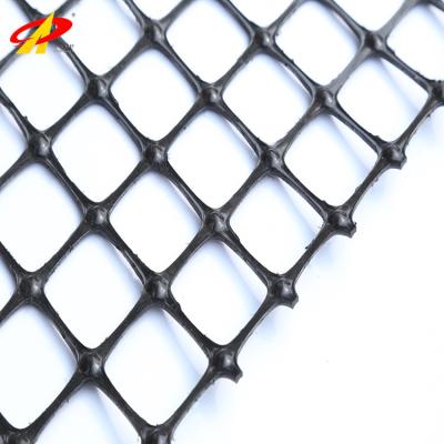 China Lightweight biaxial biaxial pp geogrid 40kn taian road engineering pp plastic geogrid for sale