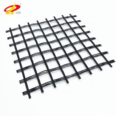 China High tensile strength; aging resistance; lightweight ; Drainage Effect Soil Road Asphalt Layer Reinforcement Biaxial Polyester Geogrid PET for sale