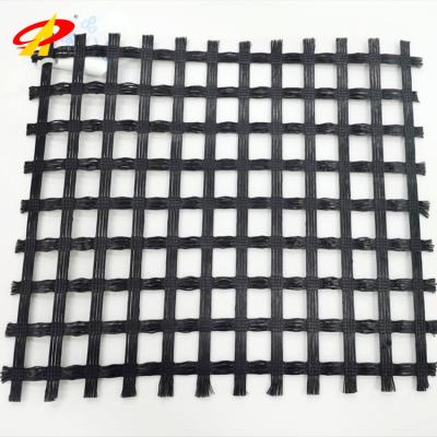 China High tensile strength; aging resistance; lightweight ; Drainage Effect Factory Price Biaxial Polyester Geogrid 150 KN Polyester Geogrid for sale