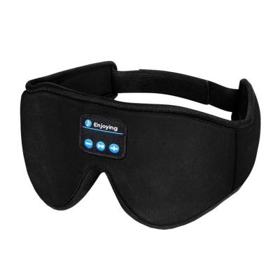 China Anti-wrinkle best 3d contoured comfortable eyelash sleep mask headphone music 5.0v wireless stereo eyemask for sale