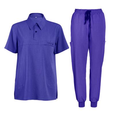 China Luxury Good Quality Short Sleeve Nursing Scrub Uniforms Sets Women Scrubs Set for sale