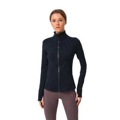 China Women's Running Jacket Women Full Zipper Wear Autumn Winter Jacket Lightweight Breathable Running Track Jackets for sale