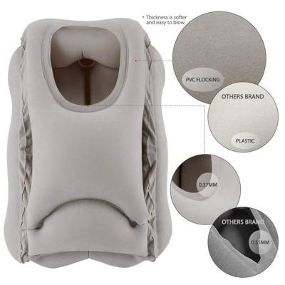 China Inflatable Improved No Leaking Neck Support Travel Pillow , Inflatable Body Cuddle Pillow for sale