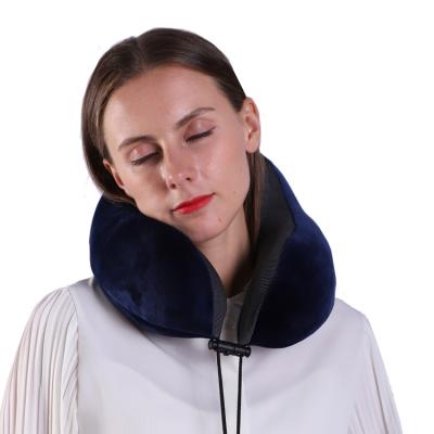 China Moq of Memory Amazon Bestseller Small Travel U Neck Airplane Pillow for Airplane, Car, Train for sale