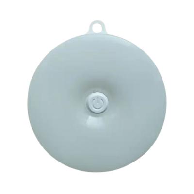 China Modern hot sale soft comfortable light transmission eye protection round shape battery button night light for sale