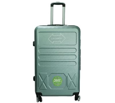 China Custom Waterproof ABS Business Traveling 4 Wheels 360 Degree Spinner Luggage Trolley Bag for sale