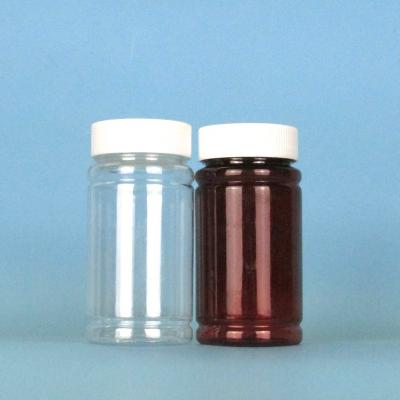 China Transparent Plastic 200ml PET Household Products Wide Mouth Health Care Solid Capsule Bottle for sale