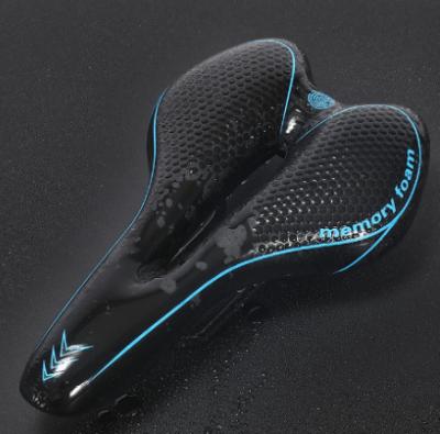 China Waterproof Custom Logo Mountain Bicycle Seat , Waterproof PU Leather Luxury Wide Bicycle Seat for sale