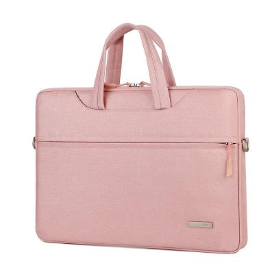 China With USB Wholesale Cute Pink 14.1 Inch Business Laptop Handbag Fashionable Woman Laptop Bag for sale