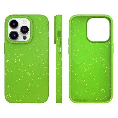 China GSCASE 100% Shockproof Biodegradable Cross - Body Phone Case For Iphone 13 Max New Environmental Protection Wheat Pro Rod Mobile Covers for sale