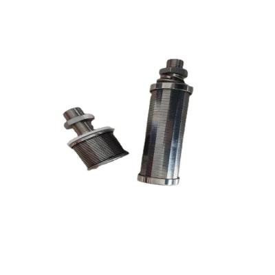 China Industry Filter Strainer Johnson Screen Wedge Wire Stainless Steel Water Filter Nozzle for sale