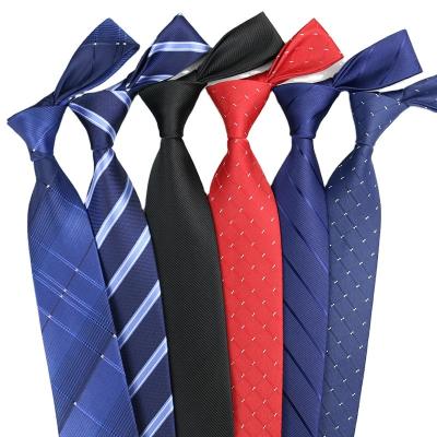 China Fashional Cloth Neck Tie Wholesale Custom Logo Cheap Men Tie With Stripe Print for sale