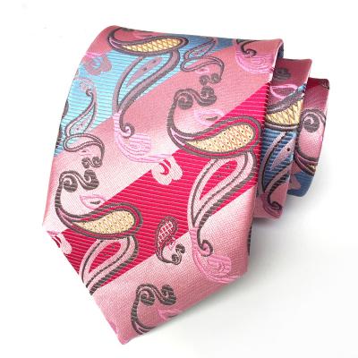 China The decoration tie the manufacturer directly supply the tie of the new large size polyester paisley jacquard men's for the wedding for sale