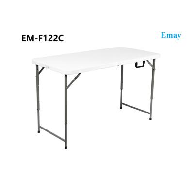 China Traditional Outdoor Banquet and Picnic Furniture Folding Table Picnic Fold-in-Half Tables-EM-FH122C for sale