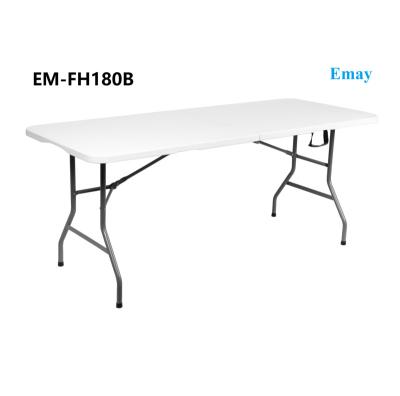 China Traditional Outdoor Banquet and Picnic Furniture Folding Table Picnic Fold-in-Half Tables-EM-FH180B for sale