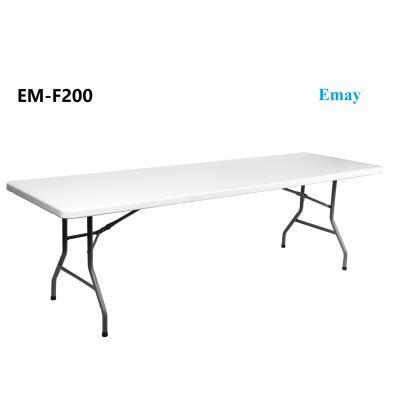 China Traditional outdoor folding table for simple plastic rectangular table garden portable foldable plastic tables-F200X90 for sale