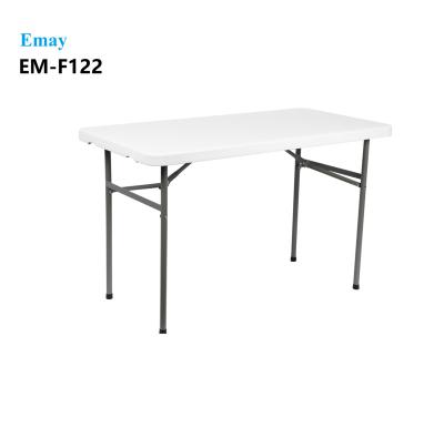 China Traditional Outdoor Furniture Folding Table Picnic Rectangle Tables Good Price And Quality Portable Plastic Folding Tables-EM-F122 for sale