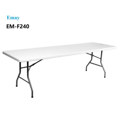 China Traditional Outdoor Furniture Folding Table Picnic Rectangle Tables Portable Plastic Folding Banquet and Picnic Tables-EM-F240 for sale