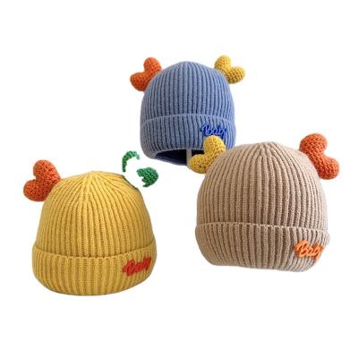 China Winter classic cheap hats beanies baby outlet fashion leisure fashion factory cute children's knitted hat for sale