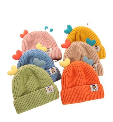 China Fashion Leisure Cute Baby Beanies Princess Warm Hat For Autumn And Winter Girl Winter Hat Baby Knitted Hat for sale