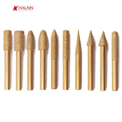 China CNC Lathe Machine Diamond CNC Stone Milling Cutter Engraving Bit For Granite Diamond Engraving Bit for sale