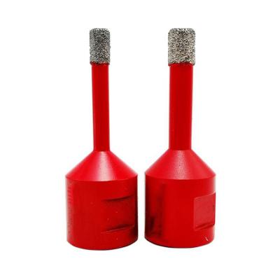 China M14 Red Tile Vacuum Welded Drill Bit Stone Tile Core Set Tiles Diamond Hole Saw for sale