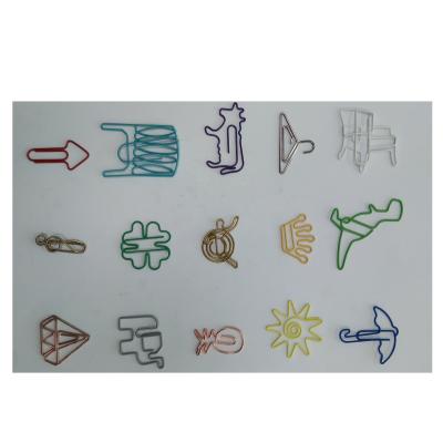 China Good Price Metal Specially Shaped Chromatic Custom Metal Wire Paper Clip for sale