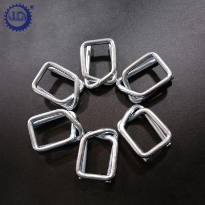 China Packing Factory Manual Wholesale 13 16 19 25 32mm Rope Tying Heavy Duty Galvanized Wire Buckle for sale