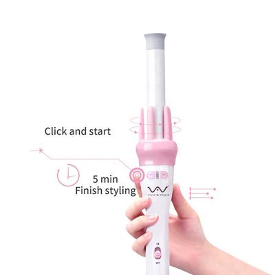 China 2022 Technology Portable Cordless Electric Rechargeable Cordless Magic Automatic Hair Curler Hair Curling Iron HOTEL BEST NEW for sale