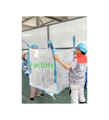 China Safety Factor Breathable High Quality 5:1 PP UV Treated Big Bag FIBC Jumbo Ton Bag for sale