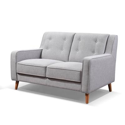 China Living Room Sofa New Design Gray European Modern Style Furniture 2 Seater Fabric Velvet Royal Living Room Sofa for sale