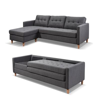 China Sofa Set Modern designs L living room fabric modular velvet sofa angolare corner divano for sale