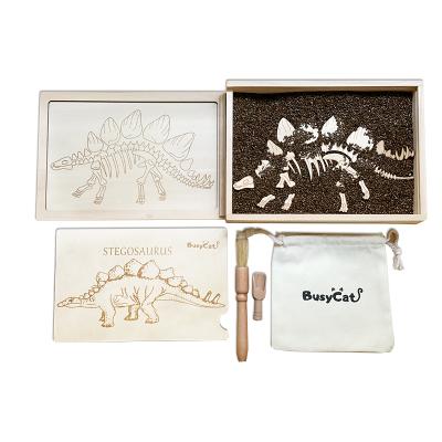 China Children's Archaeological Toys Puzzle Dinosaur Skeleton Dinosaur Digging Fossil Toys 31*6.5*22cm for sale