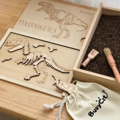 China Children's Archaeological Toys Puzzle Dinosaur Skeleton Dinosaur Digging Fossil Toys 31*6.5*22cm for sale