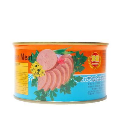 China Runfeng Camping High Quality Instant Prepared Healthy Food Canned Pork Luncheon Meat Canned 397g for sale