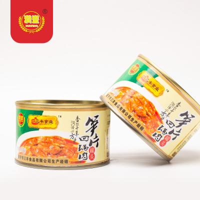 China Twice-cooked chinese canned food canned home cooking bamboo and pork sprout meat for sale