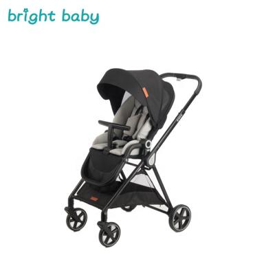 China Polyester Brightbebe Hot Sale 3 in 1 Multifunctional T-bar Baby Stroller with Car Seat with Carry Bassinet for sale