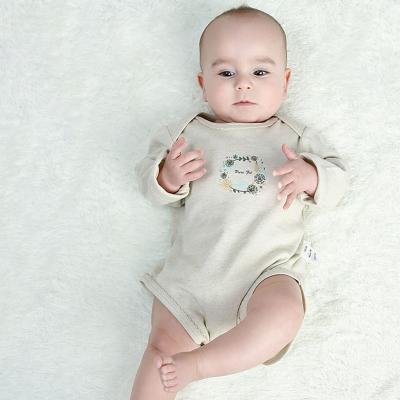 China Brightbebe Amazon Super Soft Newborn Infant Kids Jumpsuit Unisex 100% Boys Girls Organic Cotton Long Sleeve Jumpsuit Baby Summer Romper for sale