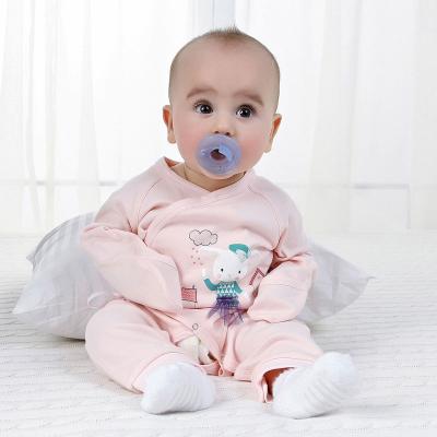 China Brightbebe Super Soft 100% Cotton Knitted Long Sleeves Jumpsuits Clothes Girl Infant Romper Baby Toddler Wholesale Drop Shipping for sale