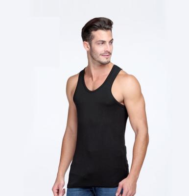 China Custom Men's QUICK DRY Solid Logo Workout Fitness Gym Tank Tops Men's Solid Sleeveless Vest Sports for sale