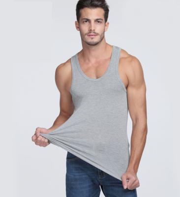 China Men's QUICK DRY Sleeveless Gym Workout Wear Fitness Sportswear Solid Vest for sale