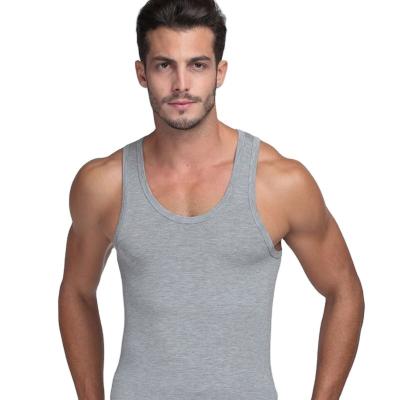 China Custom QUICK DRY Polyester Mens Fitness Vest Sleeveless Bodybuilding Mens Tank Top for sale