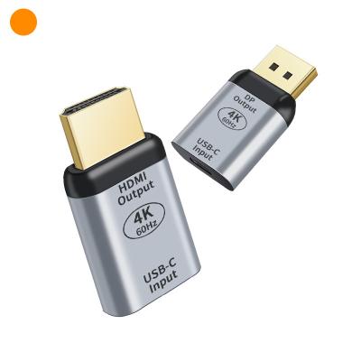 China Wholesale Customized LAPTOP Spot Usb Type C to Hd-mi/dp Aluminum Alloy Adapter Usb Type-C Female Connector to Hd- Male Adapter mi/dp for sale