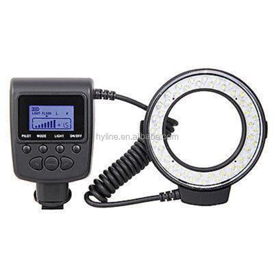 China 5cm - 2M 3000K - 15000K SLR Camera Ring LED Fill Light with 8 Pcs Adapter Rings for Nikon Phothography for sale