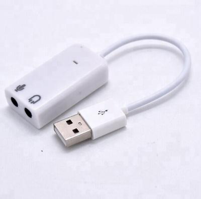 China Computer Factory Supply Low Price Sound Card Audio Adapter 7.1 External USB Virtual Channel With Cable for sale