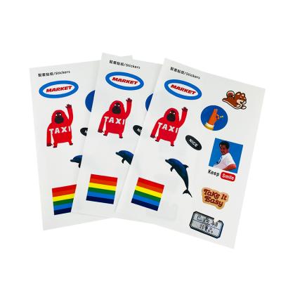 Κίνα Custom Printed Barcode Sheet Die Cut Stickers, Cartoon Private Labels Logo Template προς πώληση